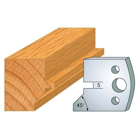 Jeu De 2 Contre-fers Profilés Ht. 40 Mm N°083 Languette Chanfrein - 801.083 - Leman 3 Jeu De 2 Contre-fers Profilés Ht. 40 Mm N°083 Languette Chanfrein - 801.083 - Leman