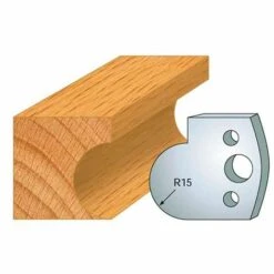 Jeu De 2 Fers Profilés Acier Ht. 40 Mm N°065 Gorge 15 Mm - 800.065 - Leman