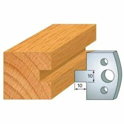 Jeu De 2 Fers Profilés Acier Ht. 40 Mm N°091 Rainure 10 Mm - 800.091 - Leman