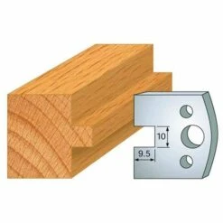 Jeu De 2 Fers Profilés Acier Ht. 40 Mm N°092 Languette 10 Mm - 800.092 - Leman