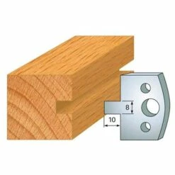 Jeu De 2 Fers Profilés Acier Ht. 40 Mm N°094 Rainure 8 Mm - 800.094 - Leman