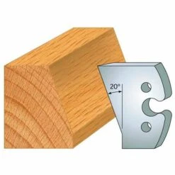 Jeu De 2 Fers Profilés Acier Ht. 50 Mm N°259 Chanfrein 20° - 855.259 - Leman