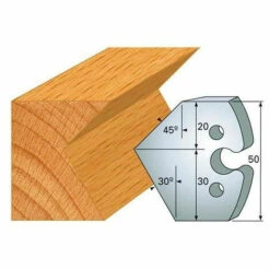 Leman - Jeu De 2 Contre-fers Profilés Ht.50 Mm N°272