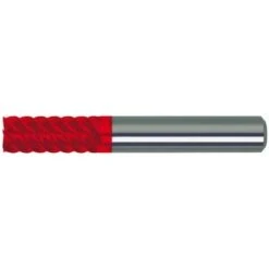 GUHRING Fraise Cylindrique En Carbure Monobloc Longue, Type H, Revêtement Fire. Traitement HSC Jusqu'à 62 HRC, Ø D1 - H10 : 20,0 Mm, Long. Totale L1 104 Mm