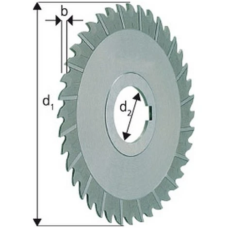 FP Fraise 3 Tailles étroite, Ø X Larg. : D1 - Js16 X B - K11 : 63 X 1,6 Mm, Alésage D2 - H7 22 Mm, Nombre De Dents 28 3 FP Fraise 3 Tailles étroite, Ø X Larg. : D1 - Js16 X B - K11 : 63 X 1,6 Mm, Alésage D2 - H7 22 Mm, Nombre De Dents 28