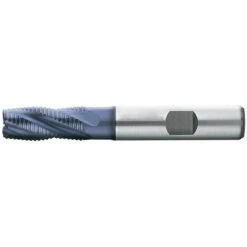 FP Fraise D'ébauche Courte, Type HR, 3 à 6 Dents, En Acier à Coupe Rapide à 10% De Cobalt, Surface Recouverte De TiAIN, Ø D1 - K12 : 8,0 Mm