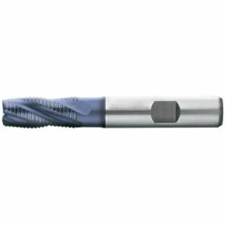 FP Fraise D'ébauche Courte, Type HR, 3 à 6 Dents, En Acier à Coupe Rapide à 10% De Cobalt, Surface Recouverte De TiAIN, Ø D1 - K12 : 20,0 Mm