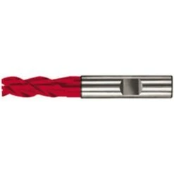 GUHRING Fraise Cylindrique Universelle Longue, 3 Dents, 45°, En Carbure Monobloc UF, Fire, Ø D1 - H10 : 9,0 Mm, Long. Totale L1 72 Mm, Long. Coupe L2 16 Mm