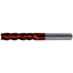 GUHRING Fraise Cylindrique Longue, En Carbure Monobloc Avec Angle D'hélice De 35°/38°, Ø D1 - H10 : 12 Mm, Long. Totale L1 150 Mm, Long. Coupe L2 45 Mm