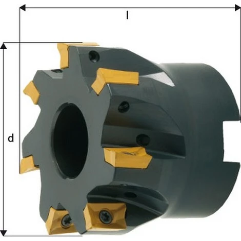 FP Fraise D'angle 90°, à Arrosage Interne, Ø D : 50 Mm, Nombre De Dents 7, Ø Du Perçage De Positionnement 22 Mm, Dimensions L : 40 Mm 3 FP Fraise D'angle 90°, à Arrosage Interne, Ø D : 50 Mm, Nombre De Dents 7, Ø Du Perçage De Positionnement 22 Mm, Dimensions L : 40 Mm