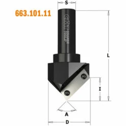 CMT ORANGE TOOLS 663.130.11 FRAISE HW POUR FENTES EN FORME DE V 130° D=91X20.2X95 DR -Toupie Soldes 14846069 5
