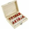 BeMatik - Coffret De 12 Fraises TCT à Défoncer En Carbure De Tungstène 1/2" Pour Fraiseuse -Toupie Soldes 14924010 1