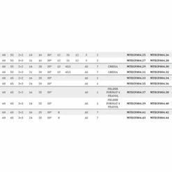 MTECF004.2 - FRAISES BORDEUSES À HÉLICE DIA D60 PCD H4,5 MM ANGLE AXIAL 30° RAINURES ANTIBRUIT - MOBILTECNICA _ .2_D60 | LU36 | Z2+2 | ZTOT8 | DB20 | AX30° | GAU | H4,5 -Toupie Soldes 16146423 5