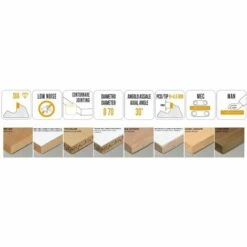 MTECF008.21 - FRAISES BORDEUSES À HÉLICE DIA D70 PCD H4,5 MM ANGLE AXIAL 30° RAINURES ANTIBRUIT - MOBILTECNICA _ .21_D70 | LU48 | Z2+2 | ZTOT12 | DB25 | AX30° | DR | H4,5 -Toupie Soldes 16147029 3