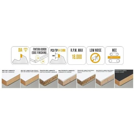 MTECF038.8 - FRAISES BORDEUSES EN DIAMANT POUR LE CHANFREINAGE AVEC TROU - MOBILTECNICA _ .8_D68,2 | LU 9 | ZTOT6 | DB16 + 2 DKN | SMUSS 65° | GAU | H3 4 MTECF038.8 - FRAISES BORDEUSES EN DIAMANT POUR LE CHANFREINAGE AVEC TROU - MOBILTECNICA _ .8_D68,2 | LU 9 | ZTOT6 | DB16 + 2 DKN | SMUSS 65° | GAU | H3 – Image 2