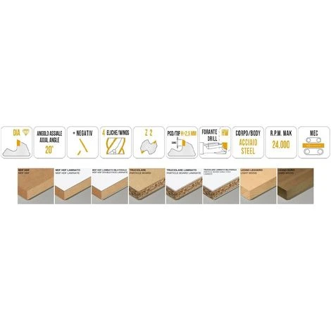 MTEC015.1 - FRAISE HÉLICOÏDALE EN DIAMANT Z2+2 CORPS EN ACIER PCD H2, 5 Mm - MOBILTECNICA _ .1_D12 | LU 27 | DS12 | LT75 | Z(2+2)(6DP+1HW) | AX10° | DR | H2,5 4 MTEC015.1 - FRAISE HÉLICOÏDALE EN DIAMANT Z2+2 CORPS EN ACIER PCD H2, 5 Mm - MOBILTECNICA _ .1_D12 | LU 27 | DS12 | LT75 | Z(2+2)(6DP+1HW) | AX10° | DR | H2,5 – Image 2