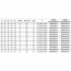 MTEC028.9 - FRAISE HÉLICOÏDALE EN DIA Z2+2 CORPS EN ACIER PCD H4,5MM ESSENT NÉG - MOBILTECNICA _ .9_D20 | LU 26 | H POS 11 | DS20 | LT85 | Z(2+2)(8+1DIA) | AX30° | DR | H4,5 -Toupie Soldes 16155681 3
