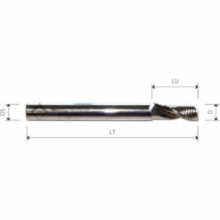 MTEC502.4 - FRAISES HÉLICOÏDALES EN HW NÉGATIVES Z1 - MOBILTECNICA .4_D3 | LU 12 | DS3 | LT50 | Z1 | NEG | GAU