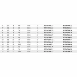 MTEC504.3 - FRAISES HÉLICOÏDALES EN HW NÉGATIVES Z2 - MOBILTECNICA .3_D3 | LU 6,5 | DS6 | LT50 | Z2 | NEG | DR -Toupie Soldes 16158023 4