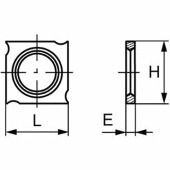 LEMAN Plaquette Carbure Standard (araseurs) 18x18x2.45 Mm (à L'unité)