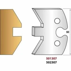 LEMAN Paire De Fers De Toupie Hauteur 50 Mm N° 307 - Simple Languette
