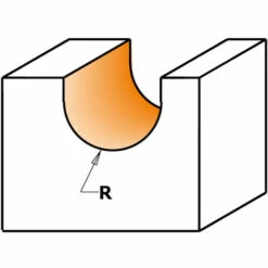CMT ORANGE TOOLS 199.504.11 FRAISE A' COUPES HÉLICOIDALES POSITIVES POUR PROFIL GORGE HWM Z2 S=9,52 D=9,52X2 -Toupie Soldes 1659990 3