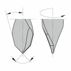 CMT ORANGE TOOLS 313.050.41 MÈCHE À TOURILLONNER HW D=5X27X57.5 S=10X26 DR -Toupie Soldes 1660766 3