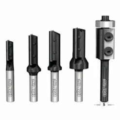 CMT ORANGE TOOLS 600.005.01 COFFRET DE 5 FRAISES AVEC COUTEAUX HW S=8 D=8-10-12-14-19 DR -Toupie Soldes 1661779 4