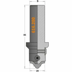 CMT ORANGE TOOLS 616.016 PROFILMESSER FÜR MDF (FRÄSER 616.200) RE