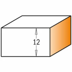 CMT ORANGE TOOLS 655.190.11 FRAISE P.A.J. Z2 DR S=8 D=19X12 -Toupie Soldes 1661849 3