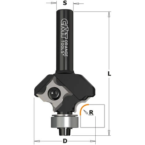 CMT ORANGE TOOLS 661.030.41 FRAISE A' ARRONDIR AVEC PLAQUETTES HW Z2 S=8 D=12,7 L=57,5 R=3 DR 4 CMT ORANGE TOOLS 661.030.41 FRAISE A' ARRONDIR AVEC PLAQUETTES HW Z2 S=8 D=12,7 L=57,5 R=3 DR – Image 2