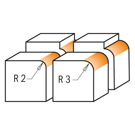 CMT ORANGE TOOLS 661.030.41 FRAISE A' ARRONDIR AVEC PLAQUETTES HW Z2 S=8 D=12,7 L=57,5 R=3 DR 6 CMT ORANGE TOOLS 661.030.41 FRAISE A' ARRONDIR AVEC PLAQUETTES HW Z2 S=8 D=12,7 L=57,5 R=3 DR – Image 4