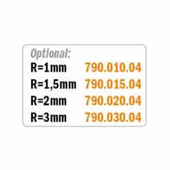CMT ORANGE TOOLS 661.031.41 FRAISE A' ARRONDIR AVEC PLAQUETTES HW Z2 S=6,35 D=12,7 L=57,5 R=3 DR -Toupie Soldes 1661891 5
