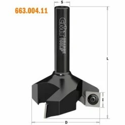 CMT ORANGE TOOLS 663.004.11 FRAISE A' RABOTER AVEC PLAQUETTES RÉVERSIBLES HW Z2+2 S=12X50 D=60X12X80 DR