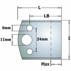 CMT ORANGE TOOLS 691.193 JEU DE 2 LIMITEURS 40X4MM (PAS PROFILES)