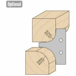 CMT ORANGE TOOLS 694.004.35 PORTE-OUTIL POUR QUART DE ROND HW R=15/20 D=132X25X35 -Toupie Soldes 1662379 5