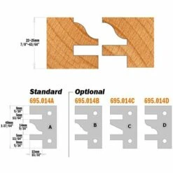 CMT ORANGE TOOLS 694.014.35 PORTE-OUTIL POUR PROFIL ET CONTRE-PROFIL D=120X40X35 -Toupie Soldes 1662393 4