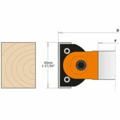 CMT ORANGE TOOLS 694.018.30 PORTE-OUTIL RÉGLABLE À CHANFREINER HW Z2 D=120X40X30 -Toupie Soldes 1662404 4