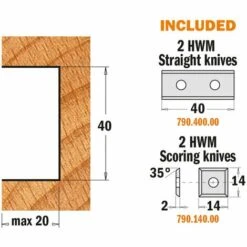 CMT ORANGE TOOLS 694.020.30 PORTE-OUTIL A' FEUILLURER ET POUR PROFILES HW Z2+2 D=100X40X30 -Toupie Soldes 1662412 3
