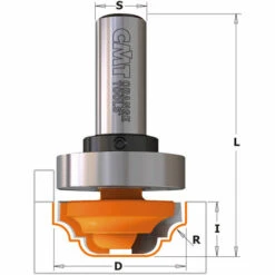 CMT ORANGE TOOLS 748.190.11B HM-FRAISE A PROFIL D=19X13 S=6 + ROULEMENT -Toupie Soldes 1662703 2