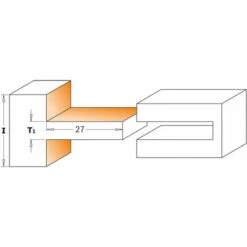 CMT ORANGE TOOLS 800.628.11 JEU DE FRAISES POUR TENONS ET MORTAISE HW S=12,7 D=75X44,5 -Toupie Soldes 1663081 3