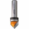 CMT ORANGE TOOLS 815.127.11B FRAISE À RAINUNER EN ''V'' 90° HW AVEC ROULEMENT S=6,35 D=12,7 -Toupie Soldes 1663238 1