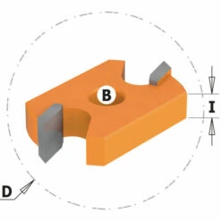 CMT ORANGE TOOLS 822.006.11 FRAISE DISQUE HW Z2 D=47,6X5,5 F=12 -Toupie Soldes 1663290 2