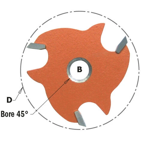 CMT ORANGE TOOLS 823.350.11 FRAISE DISQUE Z3 HW F=8 D=47,6X5 4 CMT ORANGE TOOLS 823.350.11 FRAISE DISQUE Z3 HW F=8 D=47,6X5 – Image 2