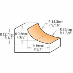CMT ORANGE TOOLS 837.222.11 HM-FR. A GORGE D=22.2X12.7 R=6.4 S=1/4' DR 9 CMT ORANGE TOOLS 837.222.11 HM-FR. A GORGE D=22.2X12.7 R=6.4 S=1/4' DR -Toupie Soldes 1663398 3