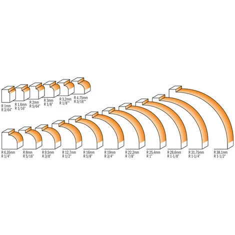 CMT ORANGE TOOLS 838.160.11 HM-FR. A ARRONDIR D=16X12.7 R=1.6 S=1/4' DR 5 CMT ORANGE TOOLS 838.160.11 HM-FR. A ARRONDIR D=16X12.7 R=1.6 S=1/4' DR – Image 3