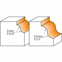 CMT ORANGE TOOLS 840.850.11 HM-FRAISE DOUCINE D=1 3/8' R=1/4' S=1/2' DR. -Toupie Soldes 1663450 3