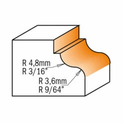 CMT ORANGE TOOLS 846.325.11 HM-FR. A PROFIL D=32.5X13 R1=4.8 R2=3.6 S=1/4' 7 CMT ORANGE TOOLS 846.325.11 HM-FR. A PROFIL D=32.5X13 R1=4.8 R2=3.6 S=1/4' -Toupie Soldes 1663468 3