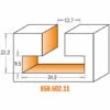 CMT ORANGE TOOLS 850.601.11 FRAISE POUR SERRURES HWM S=12,7 D=9,5/30X17,5 -Toupie Soldes 1663484 1