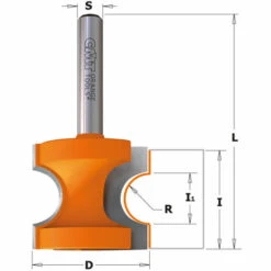CMT ORANGE TOOLS 854.509.11 FRAISE À ARRONDIR AVEC PLAT HW S=12,7 D=44,5 R=12,7 6 CMT ORANGE TOOLS 854.509.11 FRAISE À ARRONDIR AVEC PLAT HW S=12,7 D=44,5 R=12,7 -Toupie Soldes 1663508 2